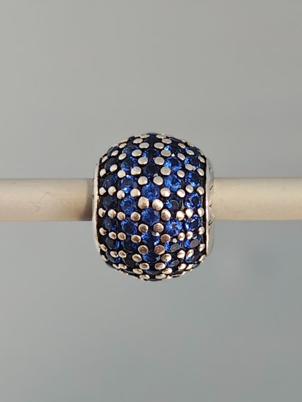Authentic Pandora Retired Pave Lights Charm with Blue Nano Crystal – 791051NCB